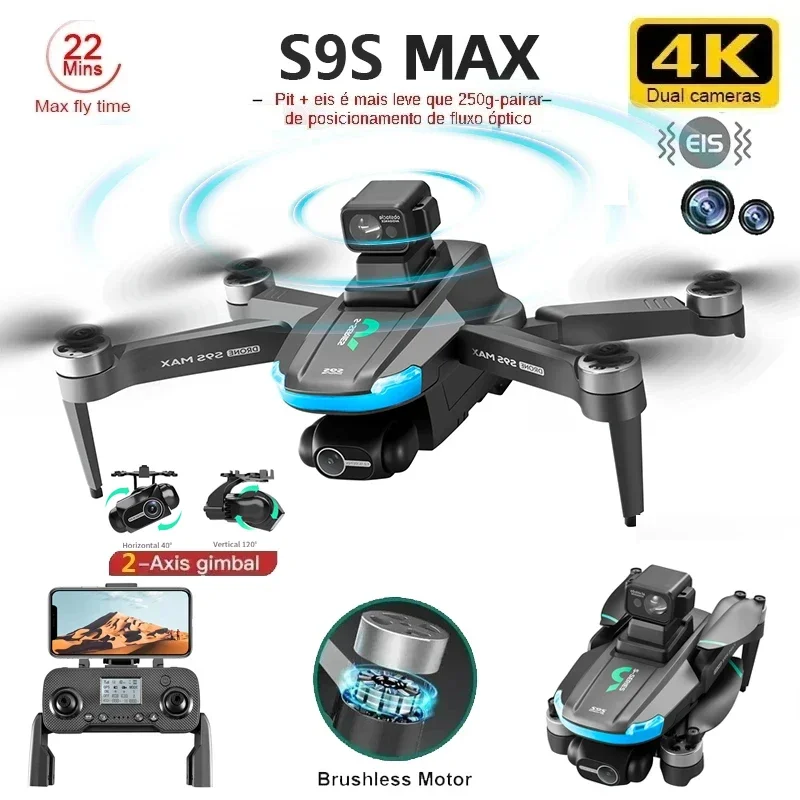 NEW S9S MAX MINI Drone 4K 2-Ax - Drone Video Production 评论和价格